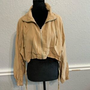 Forever 21 Tan Bomber Jacket